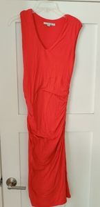 Gorgeous, side ruching, sleeveless, jersey dress